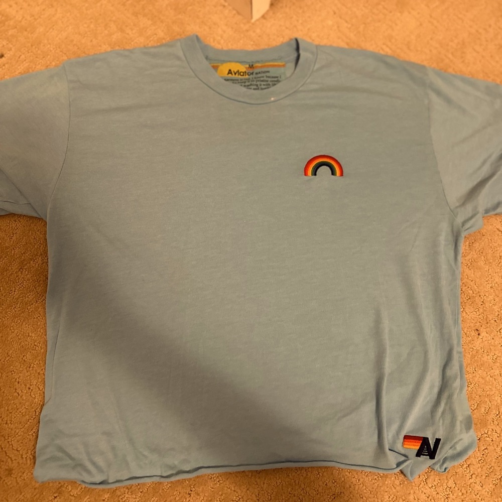 Blue Aviator Nation T Shirt Size Medium